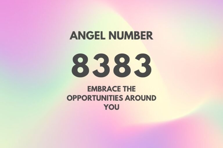 Meaning of Angel Number 8383 Explained by Joanne