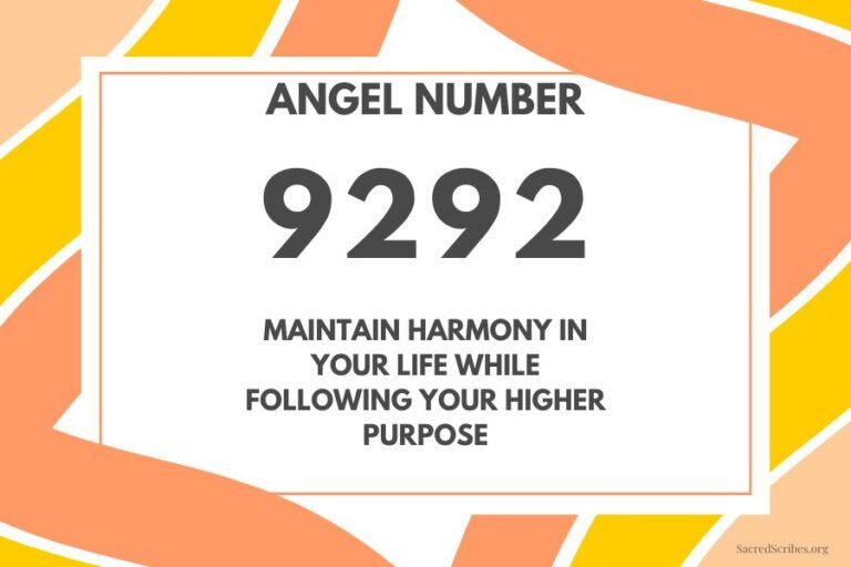 Meaning of Angel Number 9292 Explained by Joanne